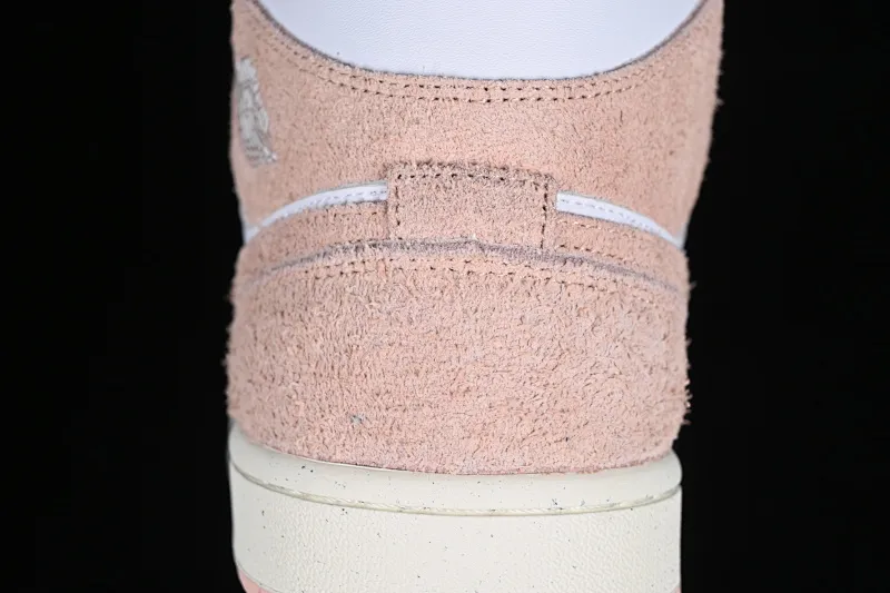 All categories Air Jordan Jordan series basketball shoes Air Jordan 1 Mid Air Jordan AJ1 Mid AJ1 Joe 1 white pink mid-top basketball shoes FN7432-161